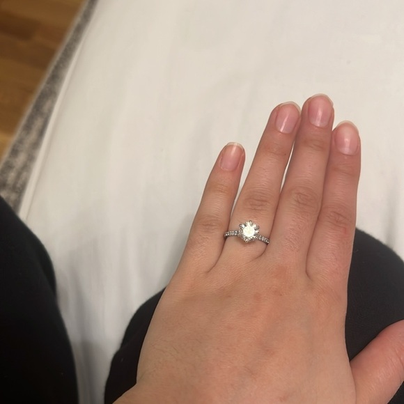 Moissainte/Diamond Engagement Ring - Picture 8 of 17